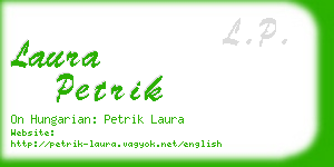 laura petrik business card